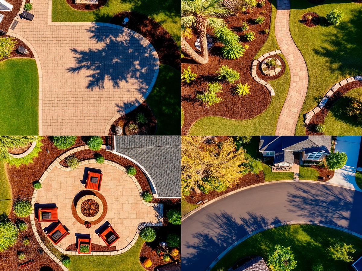 King Hardscaping projects collage